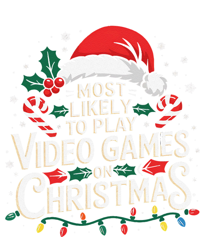 Most Likely To Play Video Games On Christmas Fun Gamer Xmas Cooling Performance Long Sleeve Crew