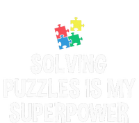 Solving Puzzles Is My Superpower Puzzle Lover Jigsaw Puzzle Women's Racerback Tank