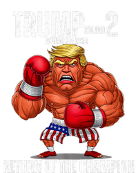 Boxe Trump Round 2 Return Of Trump Proud Trump Supporter T-Shirt