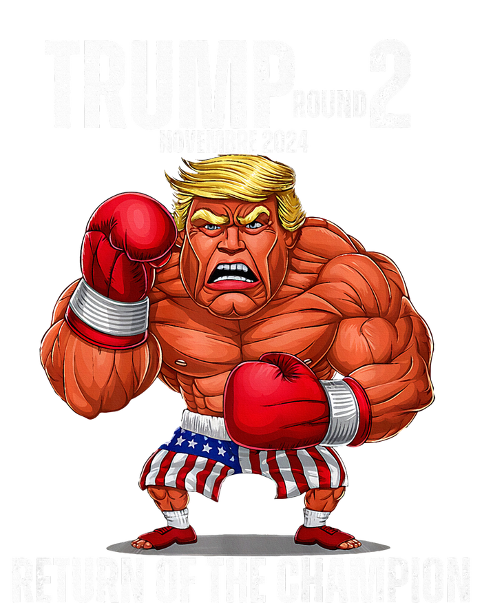 Boxe Trump Round 2 Return Of Trump Proud Trump Supporter T-Shirt