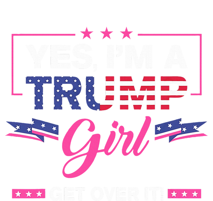 Yes IM A Trump Girl Get Over It Trump 2024 Election Gifts Youth Performance Sprint T-Shirt