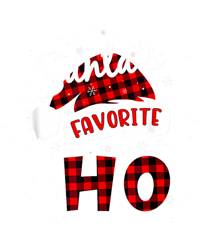 Funny SantaS Favorite Ho Christmas Red Plaid Buffalo Pajama Drawstring Bag