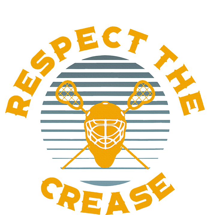 Respect The Crease Lacrosse Goalie Women's Crop Top Tee