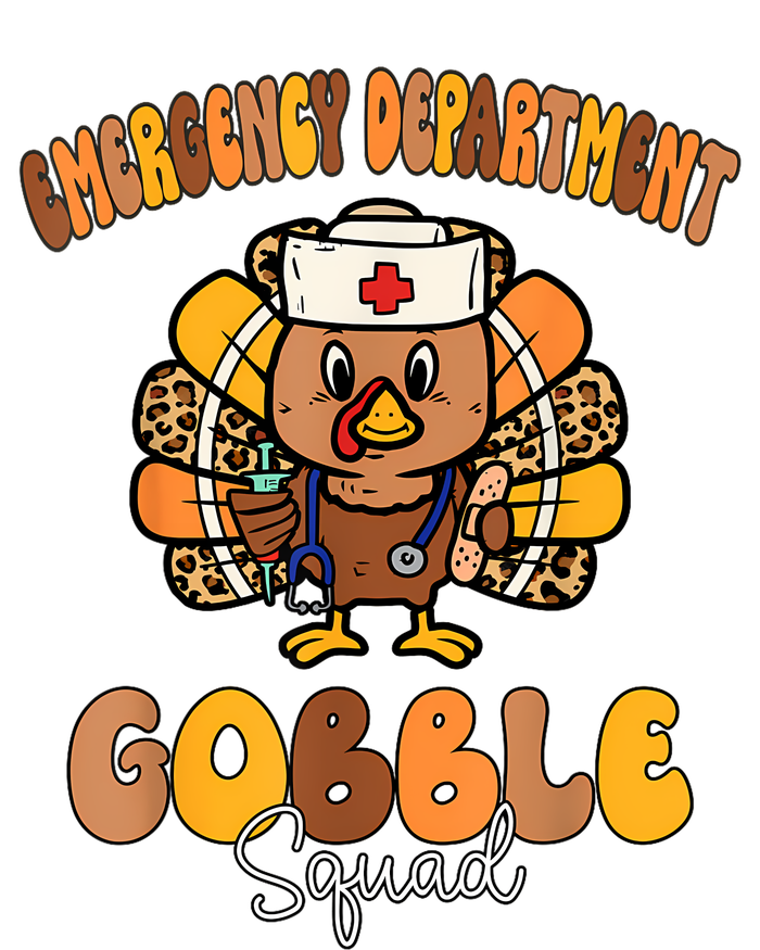 Emergency Department Gobble Squad Thanksgiving Er Nurse Fall T-Shirt