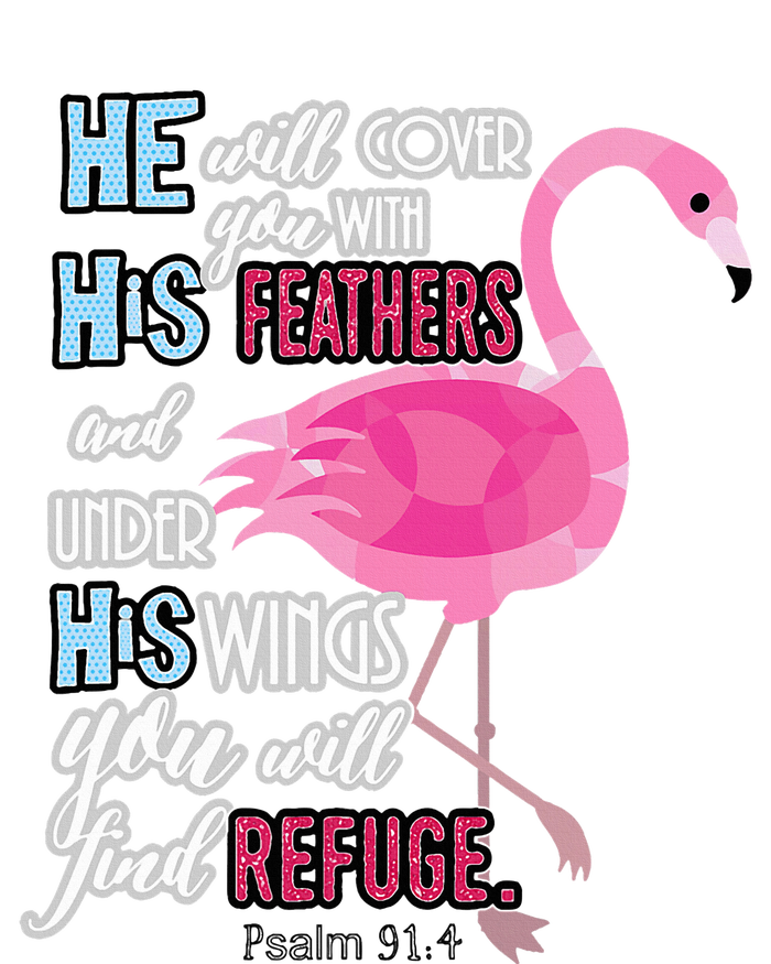 Flamingo Christian Gift Psalm 91 Bible Verse Performance Sprint T-Shirt