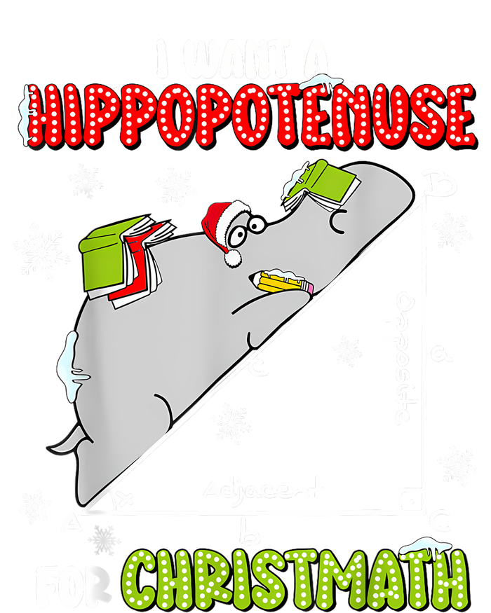 Hippopotamus Christmath T-Shirt