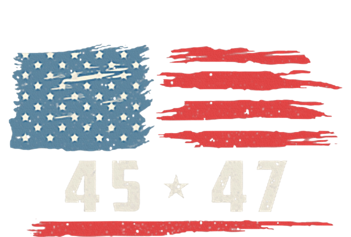 45 47 Trump President Vintage American Flag 2024 Pocket T-Shirt