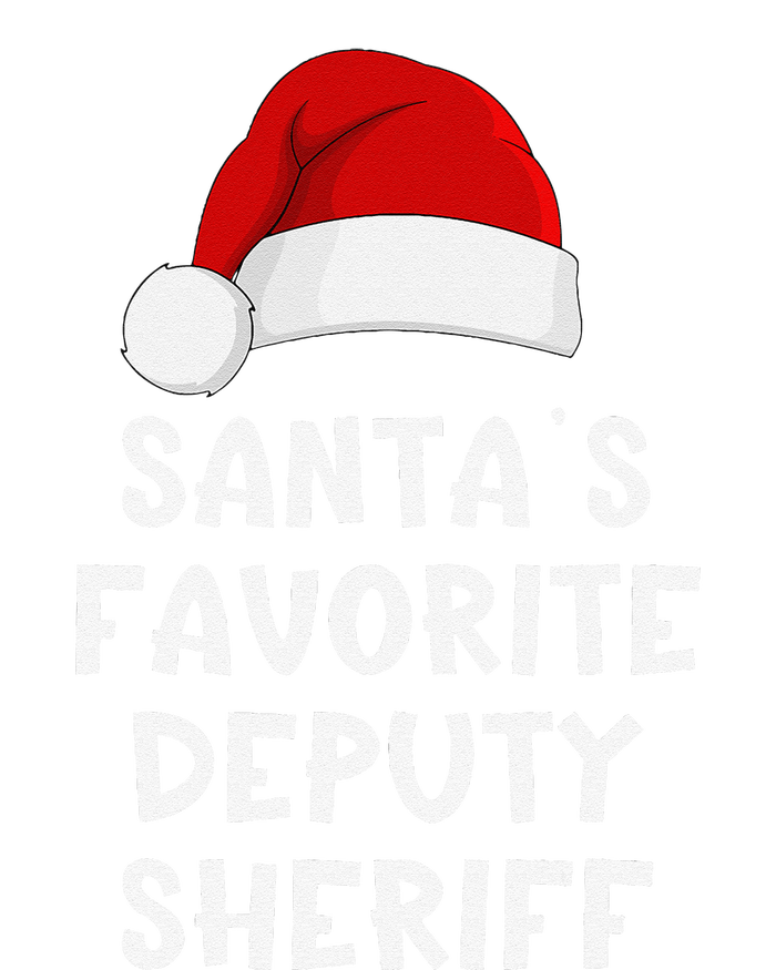 Christmas SantaS Favorite Deputy Sheriff Funny Xmas Pajama T-Shirt