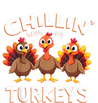 Thanksgiving Family Chillin With My Turkeys Cooling Performance Crew T-Shirt