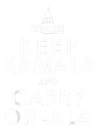 Keep Kamala And Carry On Ala Funny Harris White House Hooded Wearable Blanket