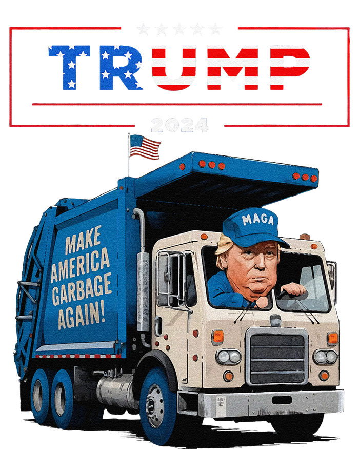 Donald Trump Rides In Garbage Truck Garbage For Trump T-Shirt