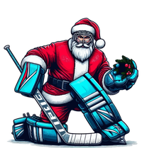 Christmas Xmas Funny Santa Playing Ice Hockey Sport Toddler Long Sleeve Shirt