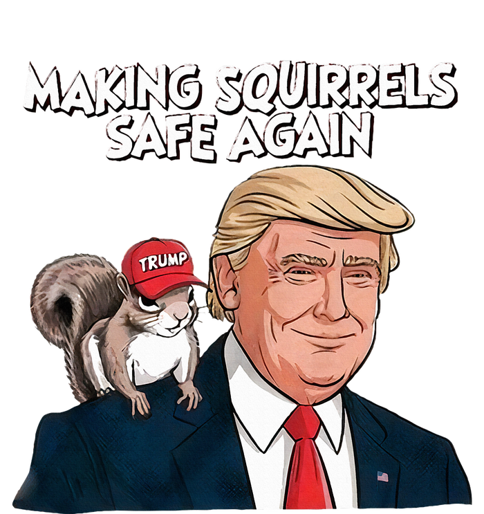 Make Squirrels Safe Again Trump 2024 Squirrels Long Sleeve Pajama Set