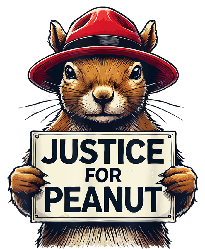 Cute Justice For Peanut The Squirrel Wanted Gift T-Shirt