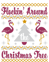 Flockin Around The Christmas Tree Flamingo Christmas T-Shirt