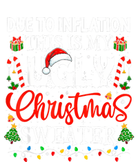 Due To Inflation Ugly Christmas Sweaters Funny Long Sleeve Pajama Set