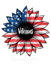 Thank You Veterans Sunflower Us America Flag Patriotic PosiCharge RacerMesh Polo