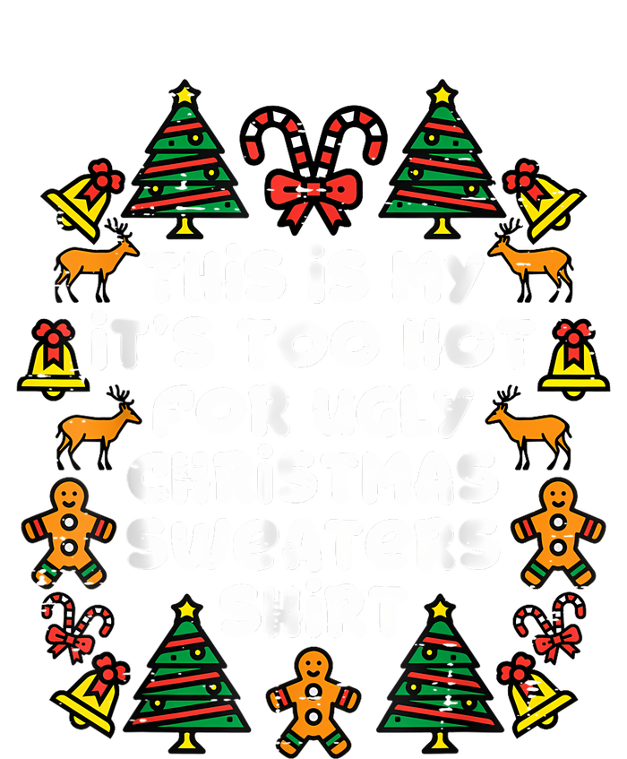 Too Hot Ugly Christmas Sweaters Funny Xmas Family Insulated Varsity Jacket