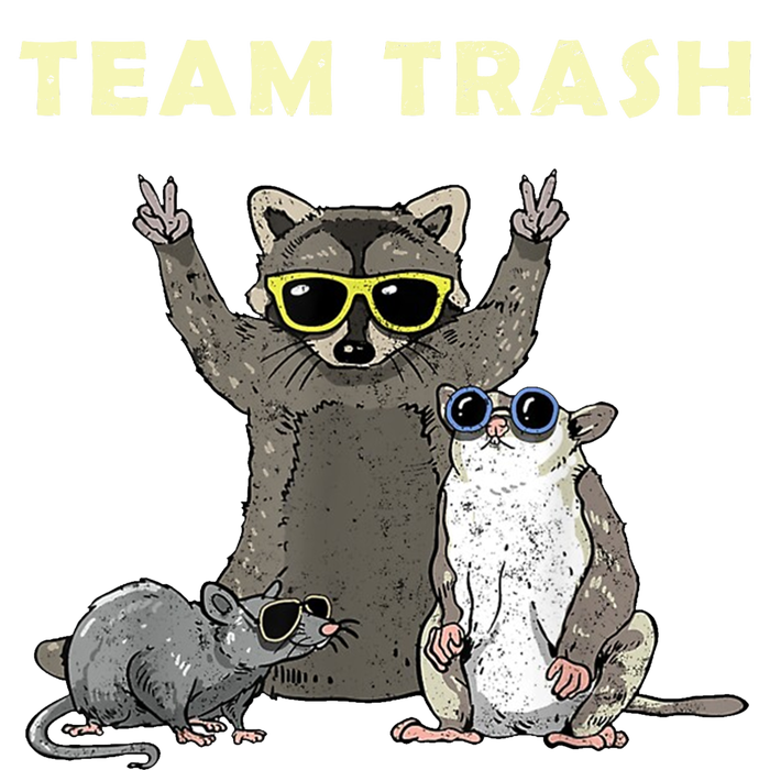 Team Trash Opossum Raccoon Rat Funny Animals V-Neck T-Shirt