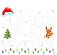 Most Likely To Get Sassy With Santa Family Funny Christmas Daily Commute Backpack