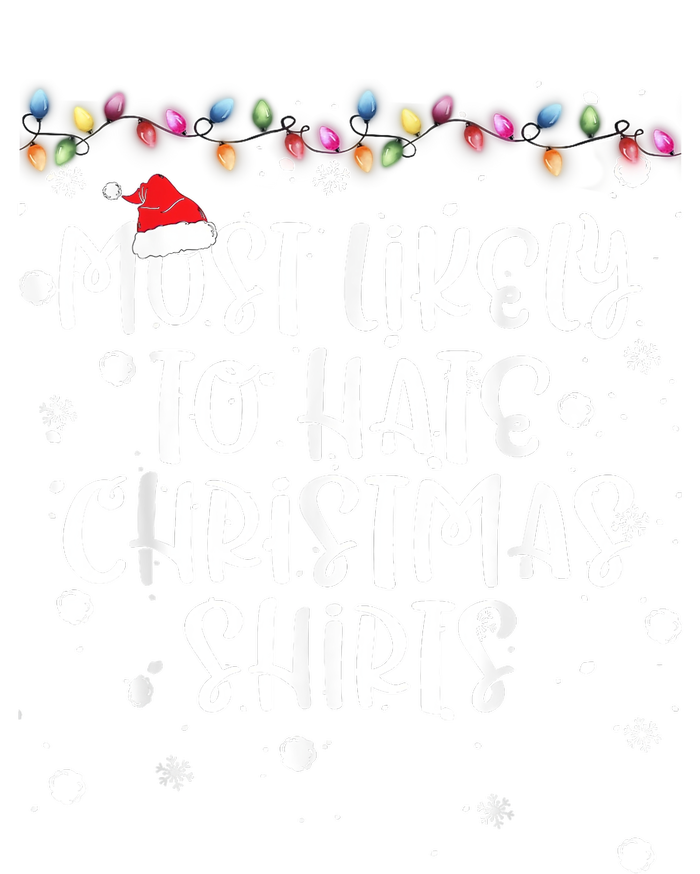 Most Likely To Hate Matching Christmas Funny Family Matching Performance Long Sleeve Polo