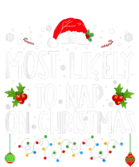 Most Likely To Nap On Christmas Funny Family Christmas T-Shirt