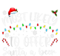 Most Likely To Offer Santa A Beer Funny Drinking Christmas Toddler Fine Jersey T-Shirt