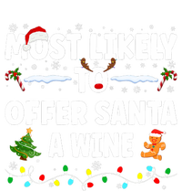 Most Likely To Offer Santa A Wine Women's Crop Top Tee