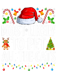 Most Likely To Pet All The Cats Funny Cat Lover Christmas Sweatshirt