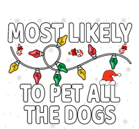 Most Likely To Pet All The Dogs Xmas Matching Kids Long Sleeve Shirt