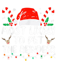 Most Likely To Pet The Reindeer Funny Christmas Tie Dye Hoodie