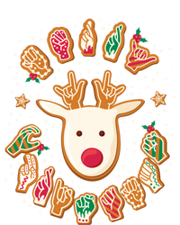 Asl Christmas Reindeer American Sign Language Gingerbread Cute Gift T-Shirt