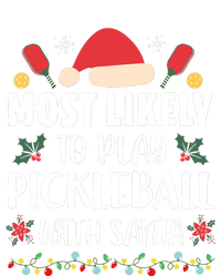 Most Likely To Play Pickleball With Santa Family Christmas Womens Cotton Relaxed Long Sleeve T-Shirt