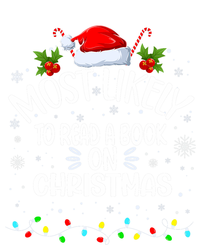 Most Likely To Read A Book On Christmas T-Shirt