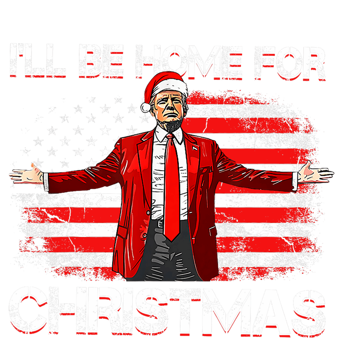 Trump 2024 ILl Be Home For Christmas Funny Trump Xmas 2024 T-Shirt