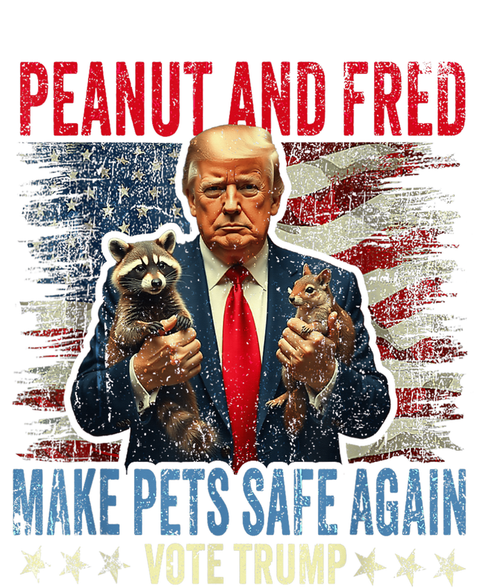 Peanut And Fred Make Pets Safe Again Trump 2024 Usa Grunged Flag Pajama Set