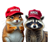 Social Media Star Peanut The Squirrel & Fred The Raccoon Valucap Bio-Washed Visor