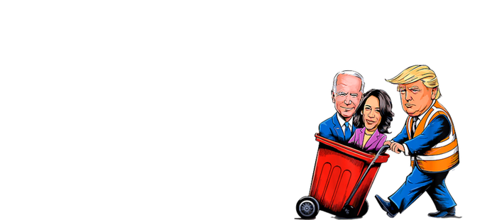 Garbage For Trump 2024 Funny Time To Take Out Garbage Biden Button