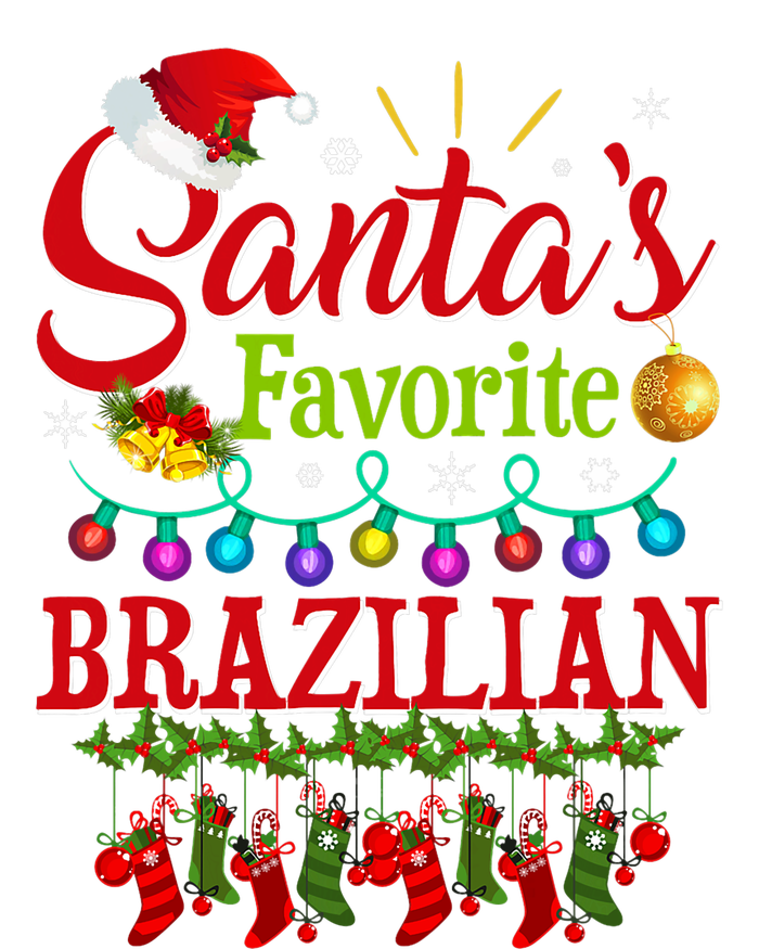 Funny SantaS Favorite Brazilian Christmas Santa Hat Light T-Shirt