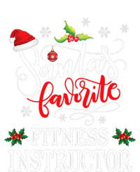 Funny SantaS Favorite Fitness Instructor Santa Hat Xmas T-Shirt