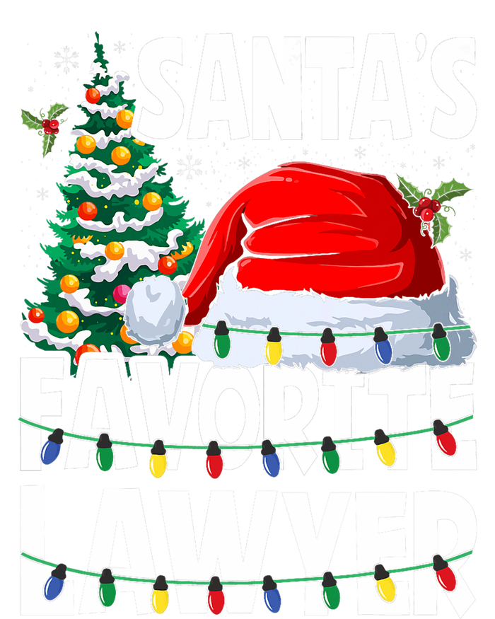 Funny Xmas Lighting SantaS Favorite Lawyer Christmas Full-Length Apron With Pockets