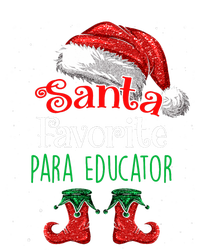 Para Educator Santa Favorite Claus Christmas Funny Matching Softstyle Adult Sport Polo