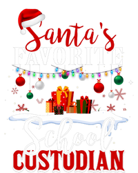 Santa Is Favorite School Custodian Xmas Light Hat Christmas Grommeted Golf Towel