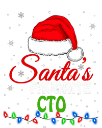 SantaS Favorite Cto Santa Hat Lights. Funny Christmas T-Shirt