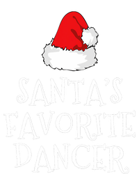 SantaS Favorite Dancer Christmas Hat Funny Dancing Dance T-Shirt