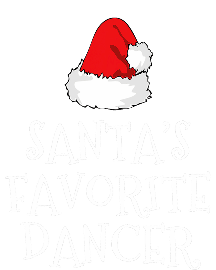 SantaS Favorite Dancer Christmas Hat Funny Dancing Dance T-Shirt