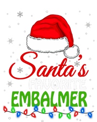 Santas Favorite Embalmer Santa Hat Lights. Funny Christmas T-Shirt