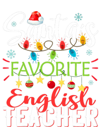 SantaS Favorite English Teacher Xmas Light Hat Christmas T-Shirt