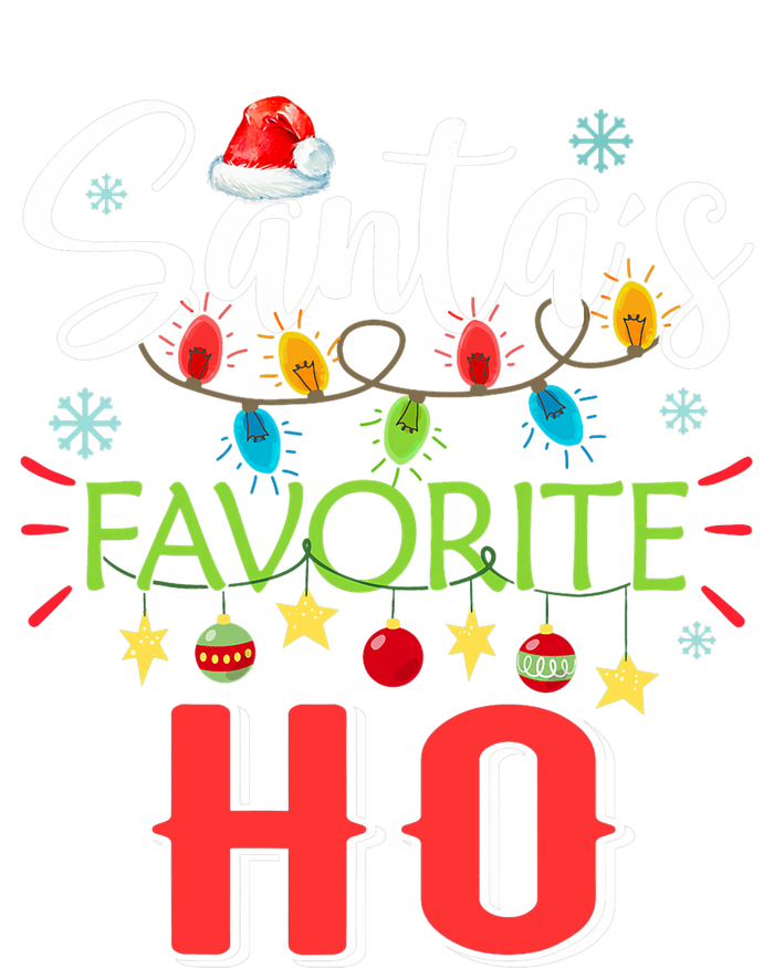 SantaS Favorite Ho Xmas Light Santa Hat Christmas Gift Tall Long Sleeve T-Shirt