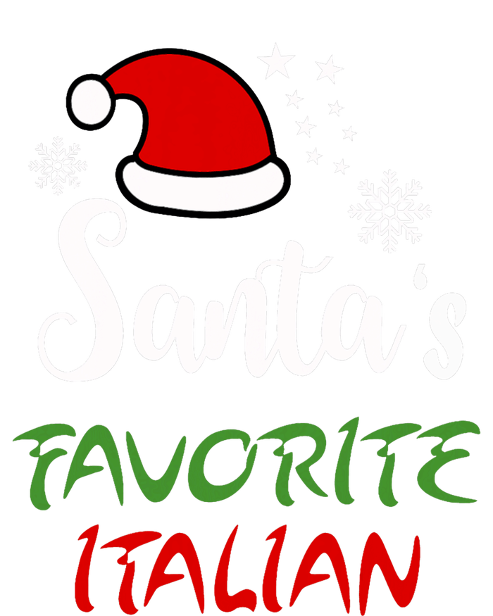 Santas Favorite Italian Funny Santa Hat Christmas Gift T-Shirt